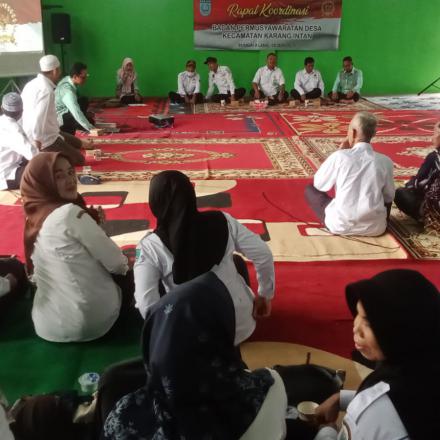 Rapat Koordinasi Badan Permusyawaratan Desa se Kecamatan Karang Intan Tahun 2025